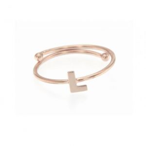 ANELLO REGOLABILE CON LETTERA L
