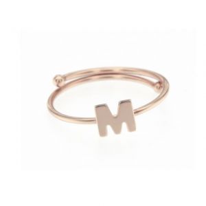 ANELLO REGOLABILE CON LETTERA M
