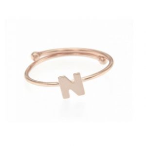 ANELLO REGOLABILE CON LETTERA N