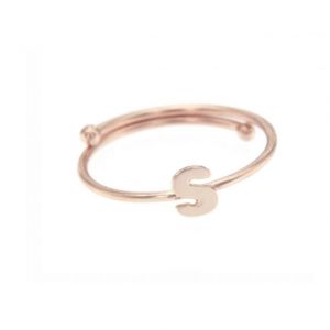 ANELLO REGOLABILE CON LETTERA S