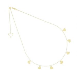 GIROCOLLO con CUORI PENDENTI