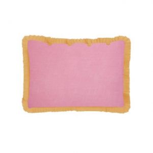 Federe in organza 35x50  PINK-SAFFRON