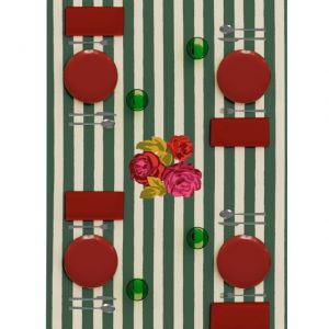 Tovaglia 180x 270 nizam stripes green natural