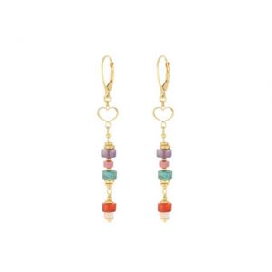COPPIA DI ORECCHINI MADRETERRA MULTICOLOR