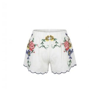 NEW ROSES SHORTS-bianco