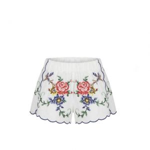 NEW ROSES SHORTS-bianco