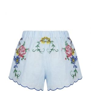 NEW ROSES SHORTS-light blue