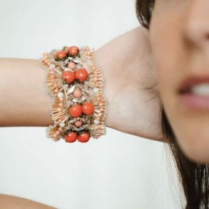 BRACCIALE AURORA- corallo