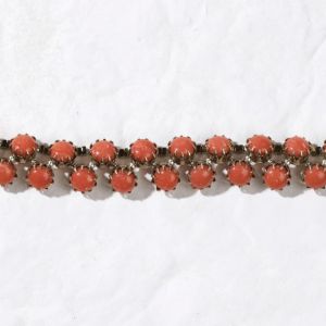 BRACCIALE MACRAMÉ- corallo