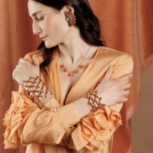 MERIGGIO BRACCIALE -oro e corallo
