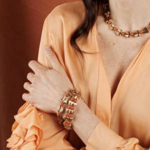 RUGIADA BRACCIALE -CORALLO