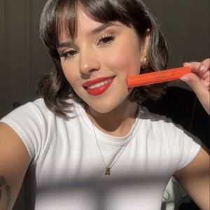 Lip and cheek-Fiery red