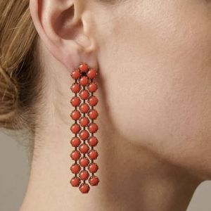 ORECCHINI OLEANDRO- corallo