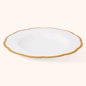 PIATTO FONDO- linea petalo, ocra
