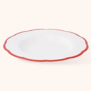 PIATTO FONDO- linea petalo, rosso