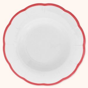 PIATTO FONDO- linea petalo, rosso