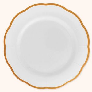 PIATTO da FRUTTA- linea petalo, ocra
