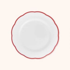 PIATTO da FRUTTA- linea petalo, rosso