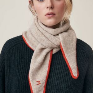 SCIARPA Elly n218- beige and orange