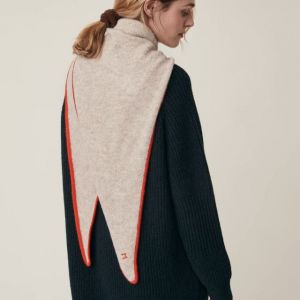 SCIARPA Elly n218- beige and orange