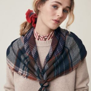 SCIARPA chai n752- blue