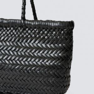 MINI FLAT GORA BASKET- black