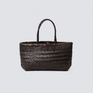 MINI FLAT GORA BASKET- dk brown