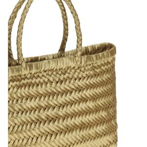MINI FLAT GORA BASKET- gold foil