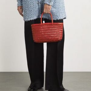 MINI FLAT GORA BASKET- poppy red