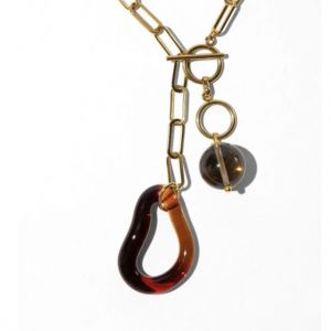 COLLANA PLUMB- pietra ambra
