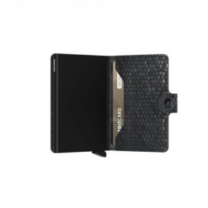 Miniwallet hexagon black