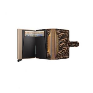 Miniwallet zebra beige