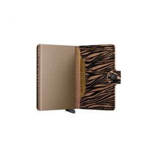 Miniwallet zebra beige