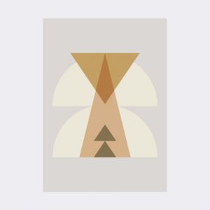 Ferm Living POSTER disegno tribale INKA